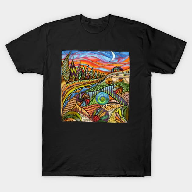 Tuscan Summer T-Shirt by Ginibug